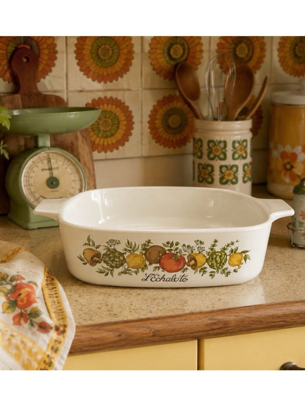 Vintage Corning Ware LEchalote A-1-B 1 Quart Casserole Dish Vegetable USA